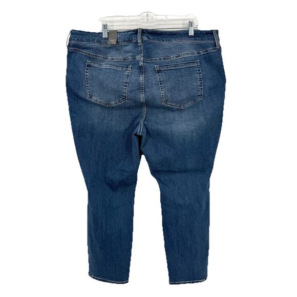 Torrid Perfect Skinny Ankle Jeans Women’s 22R Blue Premium Stretch Mid-Rise NWT - Picture 3 of 9